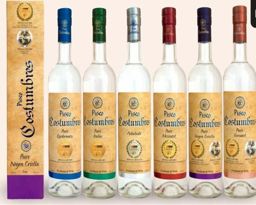 Pisco Costumbres.Puro.Bodega Tres Ríos.Infomundo Negocios