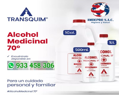 ALCOHOL MEDICINAL ALESSI 70°.AMDEPRO SAC HIGIENE Y SALUD