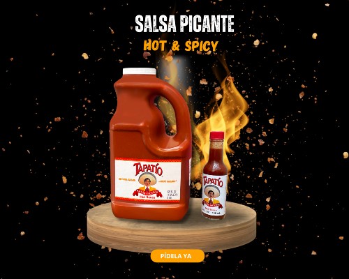 Tapatío Salsa Picante.Galonera y botella.Infomundo Negocios