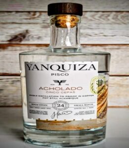 Pisco Yanquiza.Acholado.Adolfo Delgado.Representante de Marca