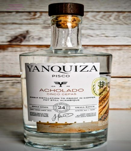 Pisco Yanquiza.Acholado.Adolfo Delgado.Representante de Marca