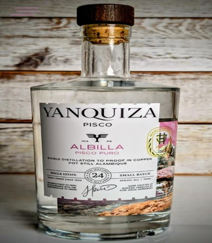 Pisco Yanquiza.Albilla.Adolfo Delgado.Representante de Marca